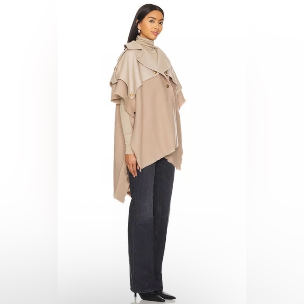 Rag & Bone Ingrid Poncho In Brown - Mahogany